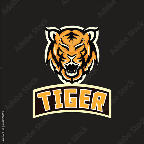 Fototapeta Naklejka Na Ścianę i Meble -  Tiger Mascot Logo Design 