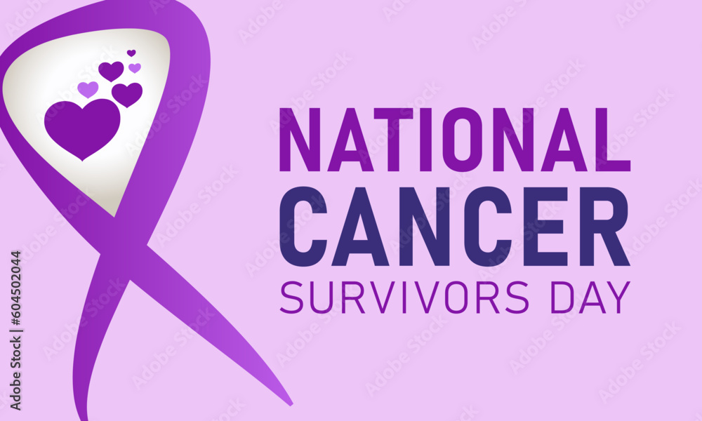 National cancer survivors day is observed every year on first sunday in june. Vector template for banner, greeting card, poster with background. Vector illustration. National cancer survivors day is observed every year on first sunday in june. Vector template for banner, greeting card, poster with background. Vector illustration.