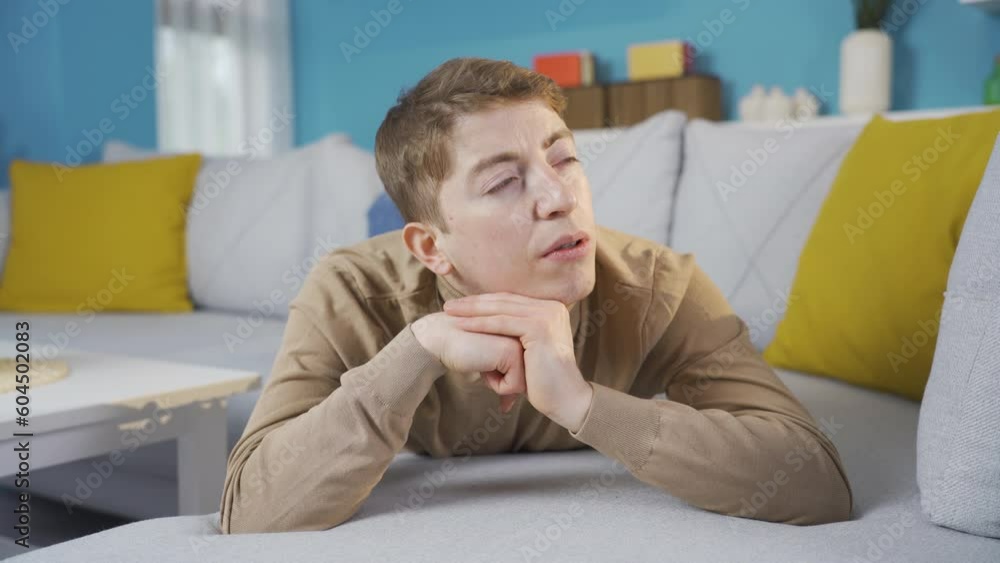 Young man with negative emotions. Young man with negative emotions.