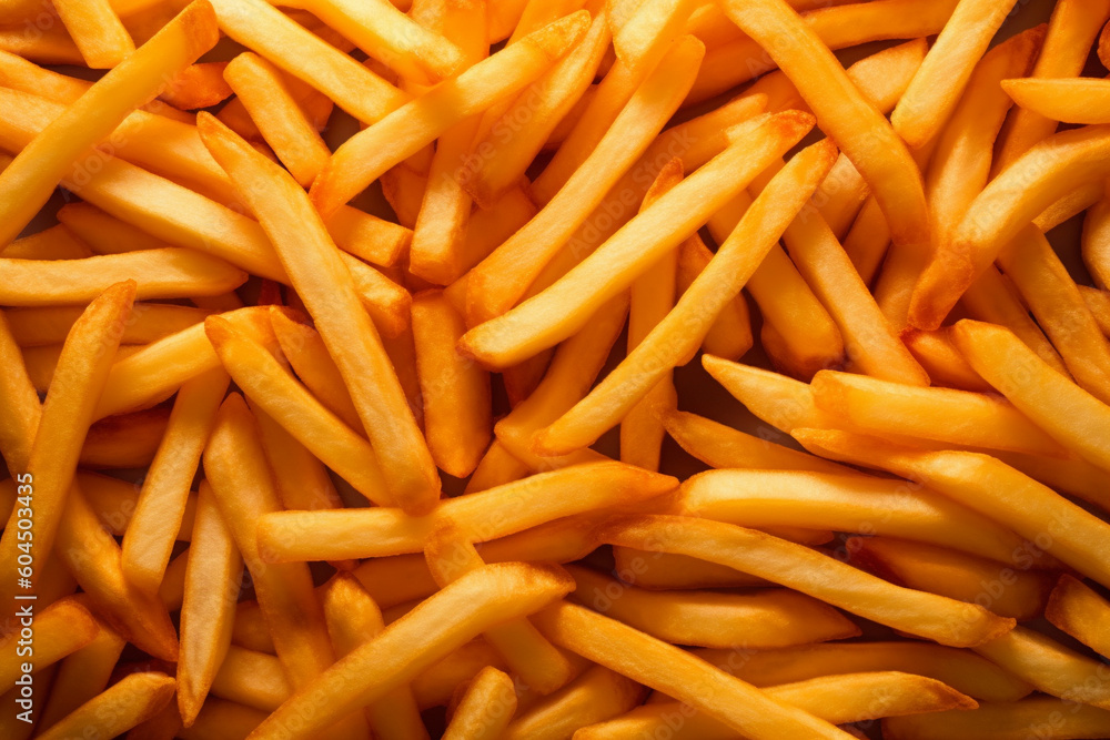 A background photo of French Fries, Generative AI A background photo of French Fries, Generative AI