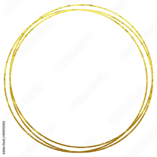 oval frame with gold circles frame