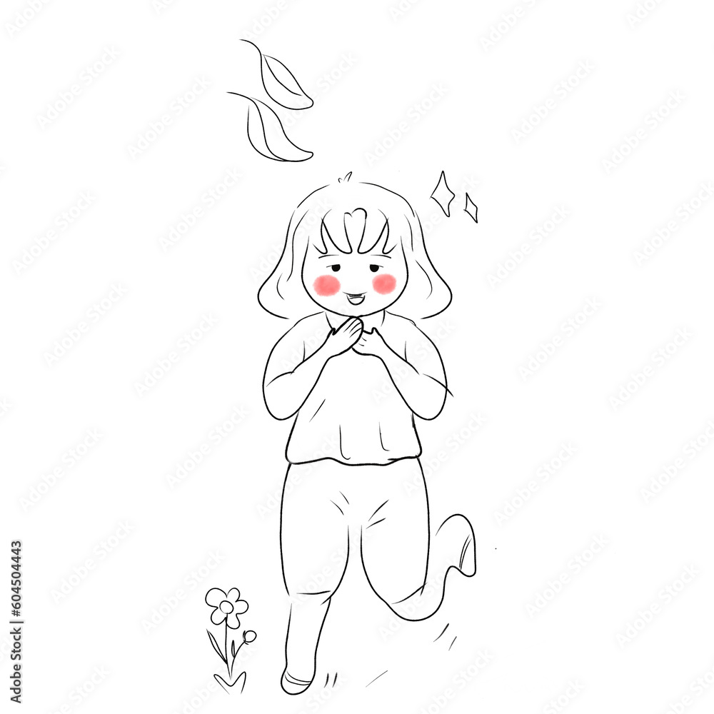 cheerful little girl cheerful little girl