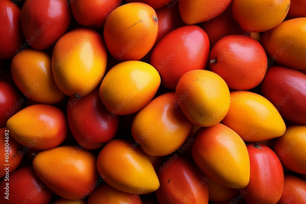 A background photo of mangos, mangos Pattern Background, Generative AI A background photo of mangos, mangos Pattern Background, Generative AI