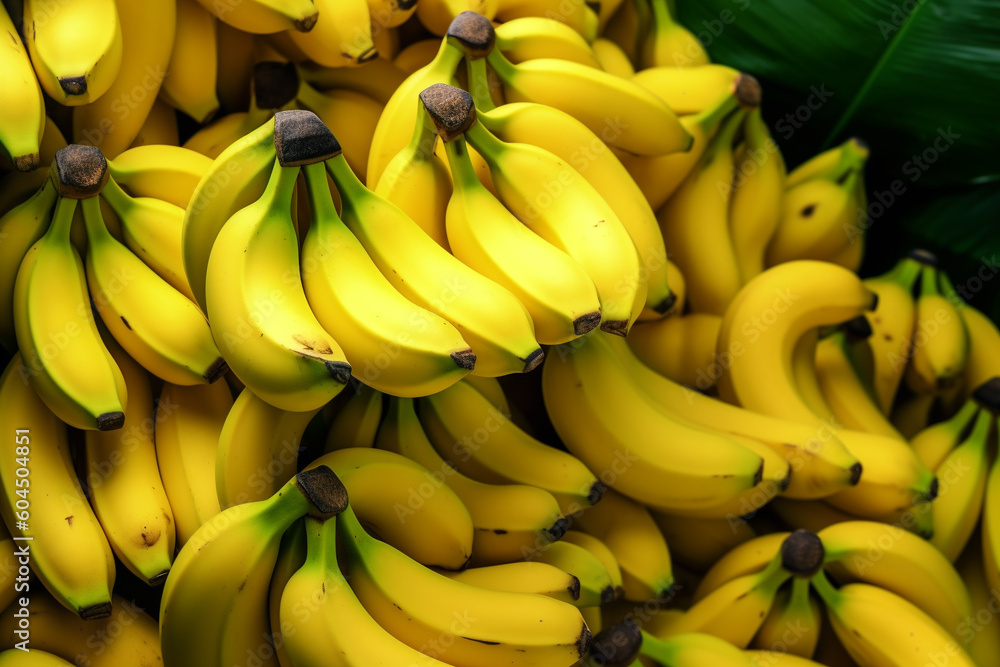 A background photo of bananas, Generative AI