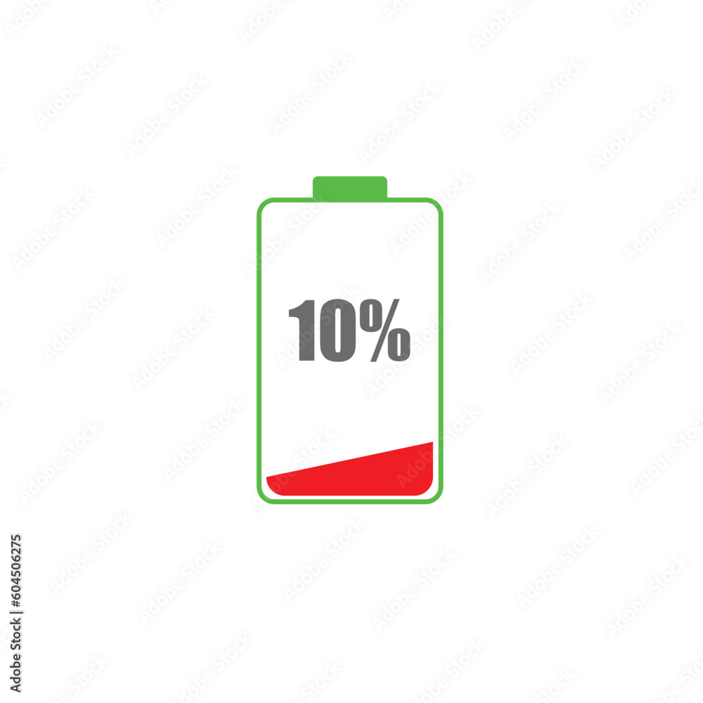 Battery charge indicator icons. Phone charge level Battery charge indicator icons. Phone charge level