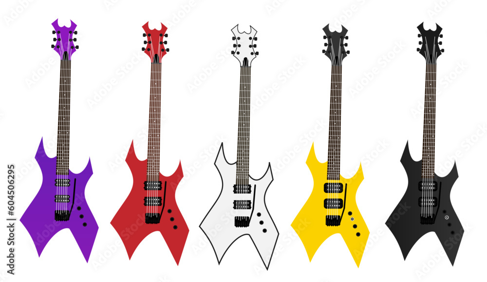 Heavy Metal American Guitar - Ai Illustrator Heavy Metal American Guitar - Ai Illustrator