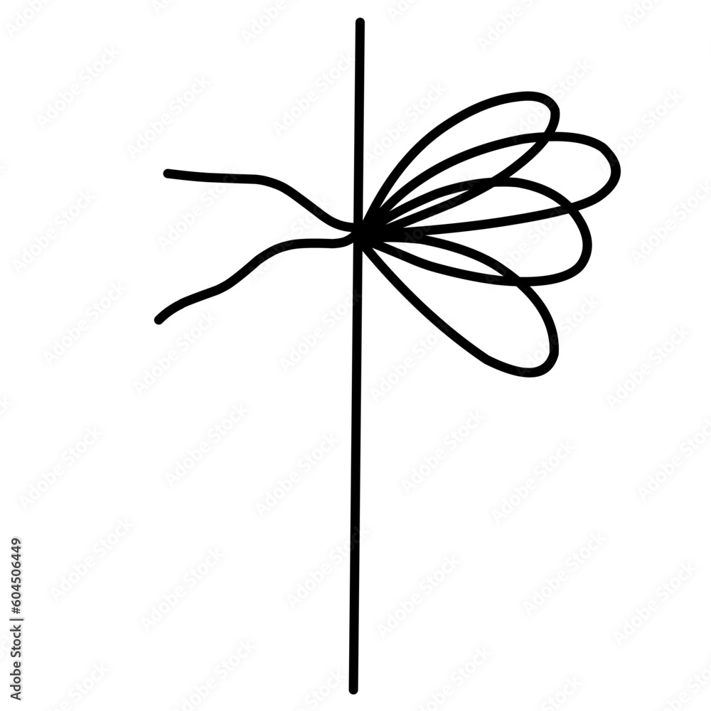 Rope Bow Hand Drawn Illustration Rope Bow Hand Drawn Illustration