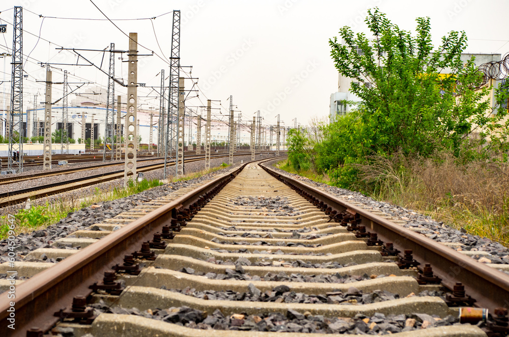 Close up of Railway in china Close up of Railway in china