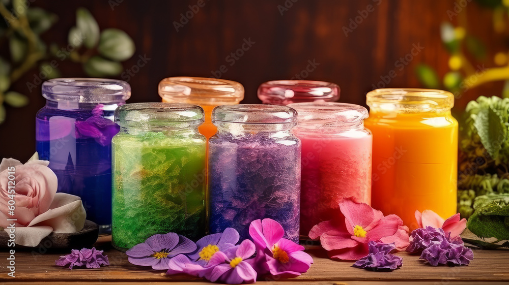 cosmetic product made from natural ingredients. Generative AI cosmetic product made from natural ingredients. Generative AI