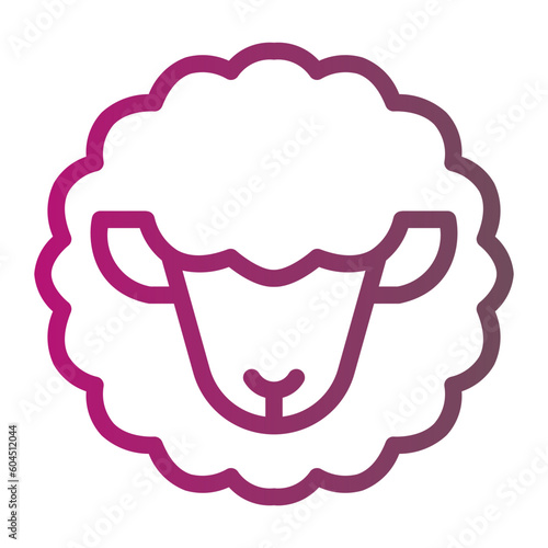 sheep gradient icon