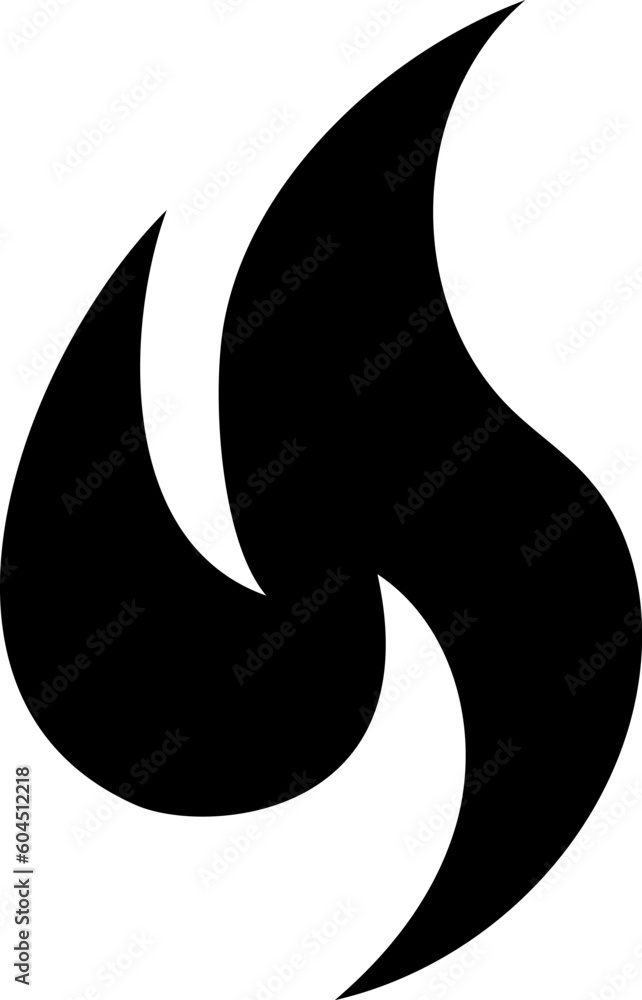 Fire icon in line style, flames, flame of shapes, bonfire flat vector illustration Fire icon in line style, flames, flame of shapes, bonfire flat vector illustration
