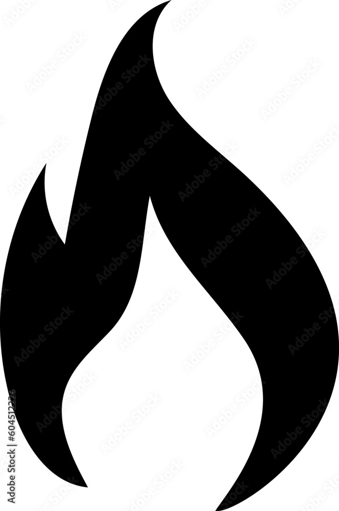 Fire icon in line style, flames, flame of shapes, bonfire flat vector illustration Fire icon in line style, flames, flame of shapes, bonfire flat vector illustration