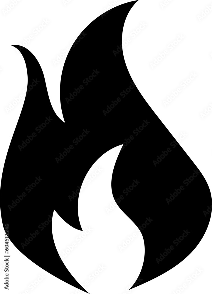 Fire icon in line style, flames, flame of shapes, bonfire flat vector illustration Fire icon in line style, flames, flame of shapes, bonfire flat vector illustration