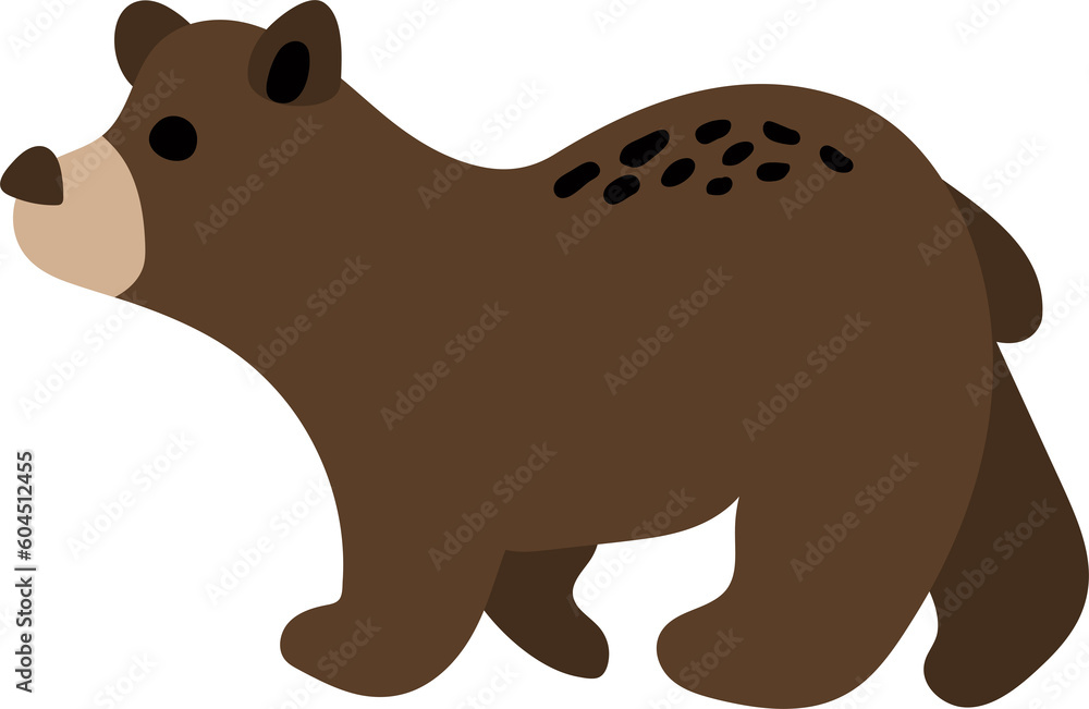 Fototapeta premium Forest brown bear.