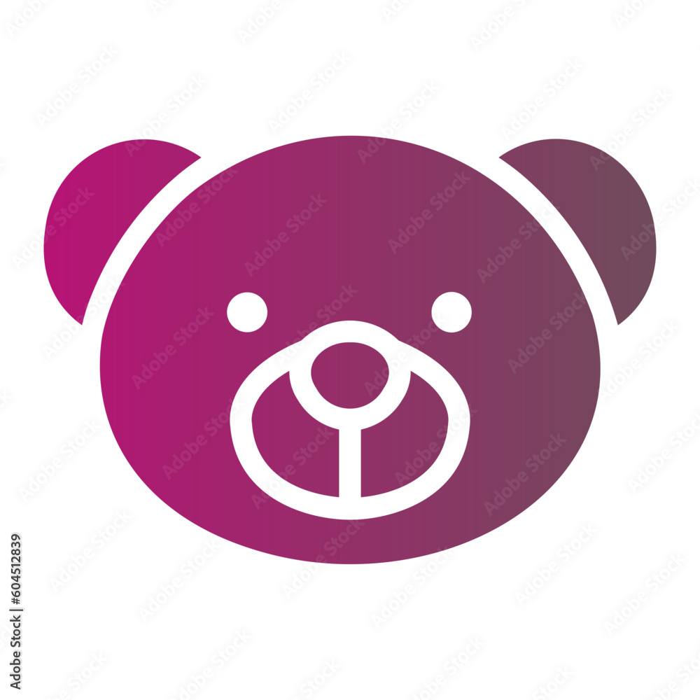 bear gradient icon bear gradient icon