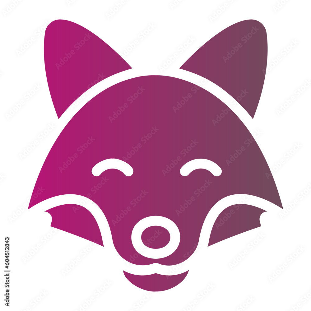 fox gradient icon fox gradient icon