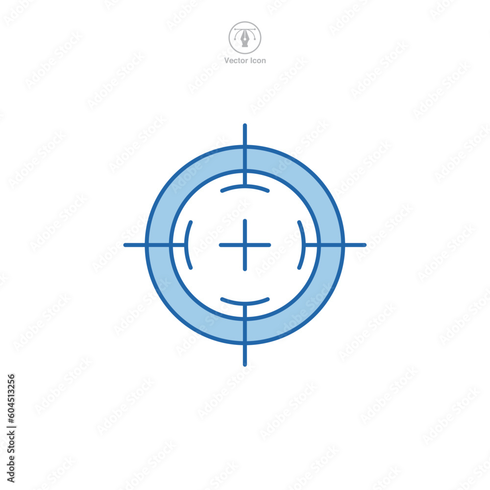 Target icon symbol template for graphic and web design collection logo vector illustration Target icon symbol template for graphic and web design collection logo vector illustration
