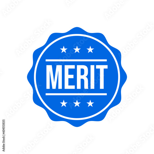 Merit Excellence Good Skills Icon Badge Label Design Vector