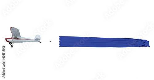 Flying aircraft carrying a banner