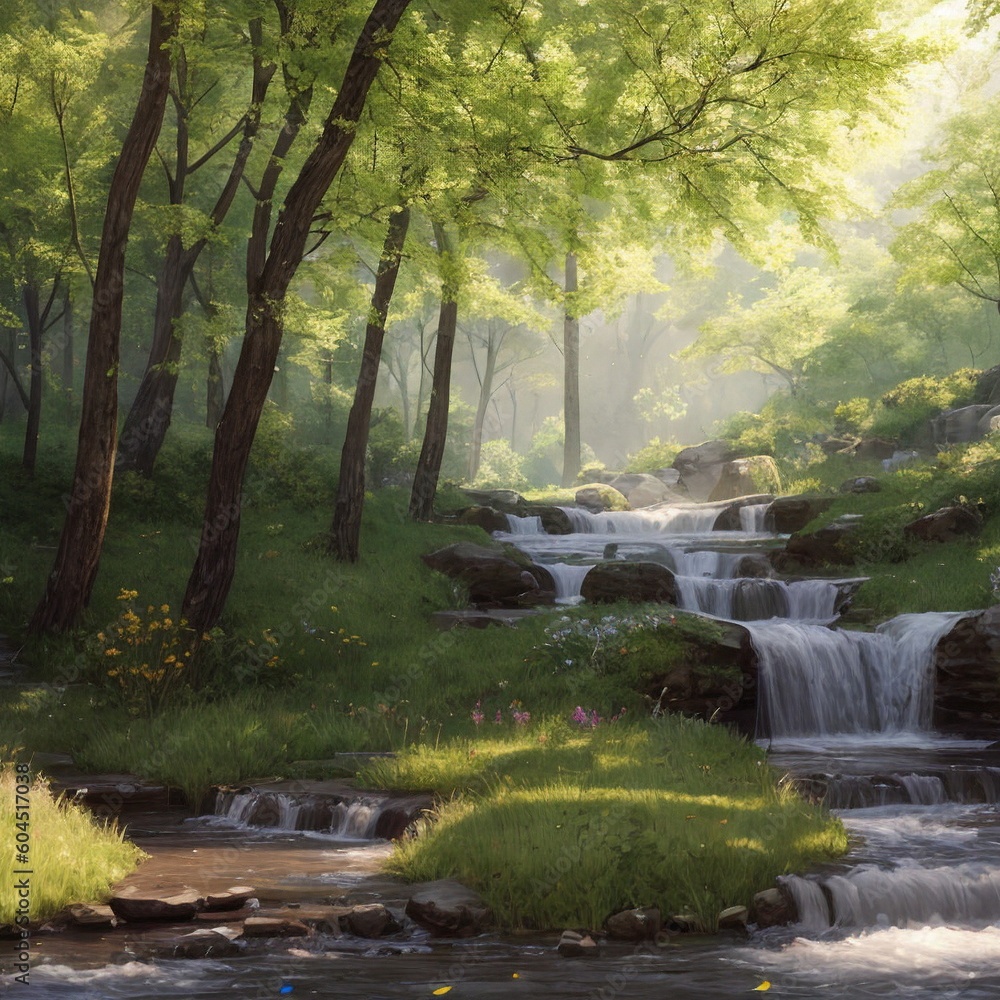 the forrest and the waterfall the forrest and the waterfall