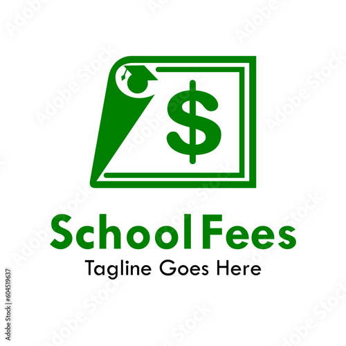 School fees design logo template illustration