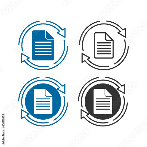 Data share design logo template illustration