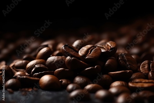 coffee beans background © waranyu