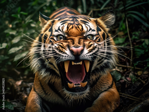 Angry tiger by Ai Art