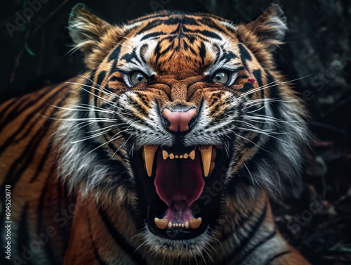 Angry tiger by Ai Art © TAN