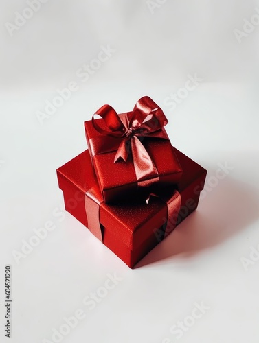 Background with gift boxes. Gift box flat top view. Poster surprise birthday, valentine's day, wedding and anniversary. generative ai © megavectors