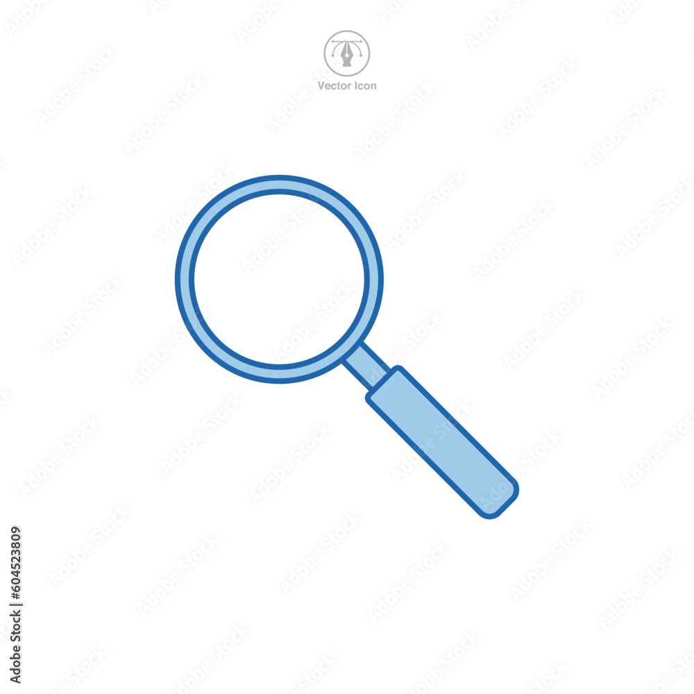 Magnifying Glass icon symbol template for graphic and web design collection logo vector illustration Magnifying Glass icon symbol template for graphic and web design collection logo vector illustration
