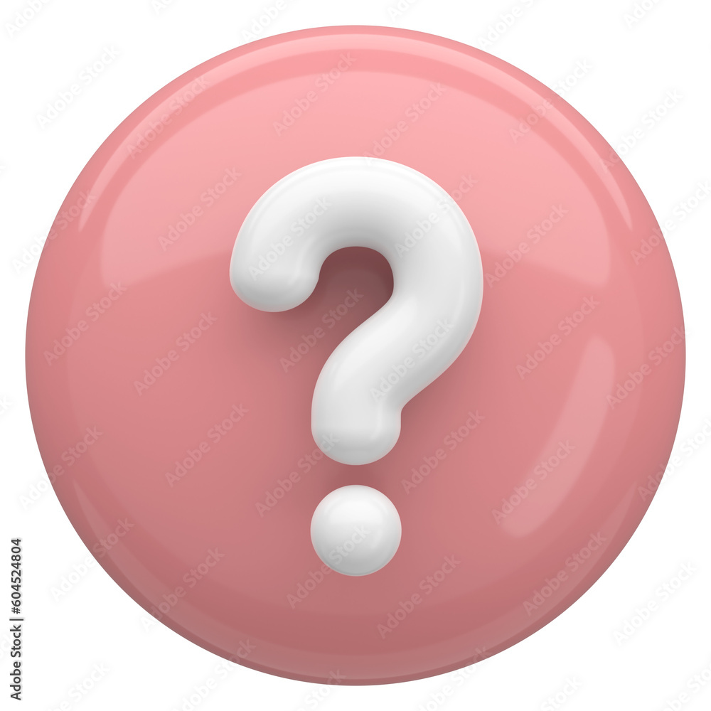 Question mark sign. 3D illustration. Question mark sign. 3D illustration.