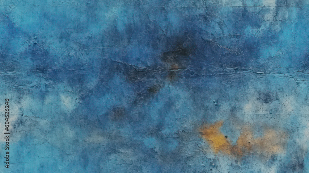 Obraz premium Old concrete wall with grainy texture in blue