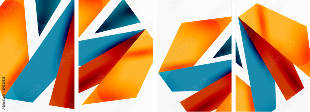 Vector illustrations of abstract geometric background designs for poster, wallpaper or landing page Vector illustrations of abstract geometric background designs for poster, wallpaper or landing page