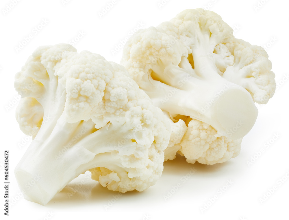 Cauliflower isolated on white Cauliflower isolated on white
