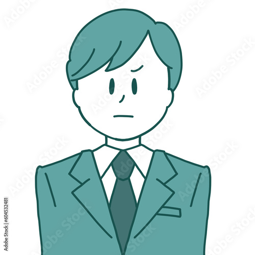Illustration of a frustrated businessman