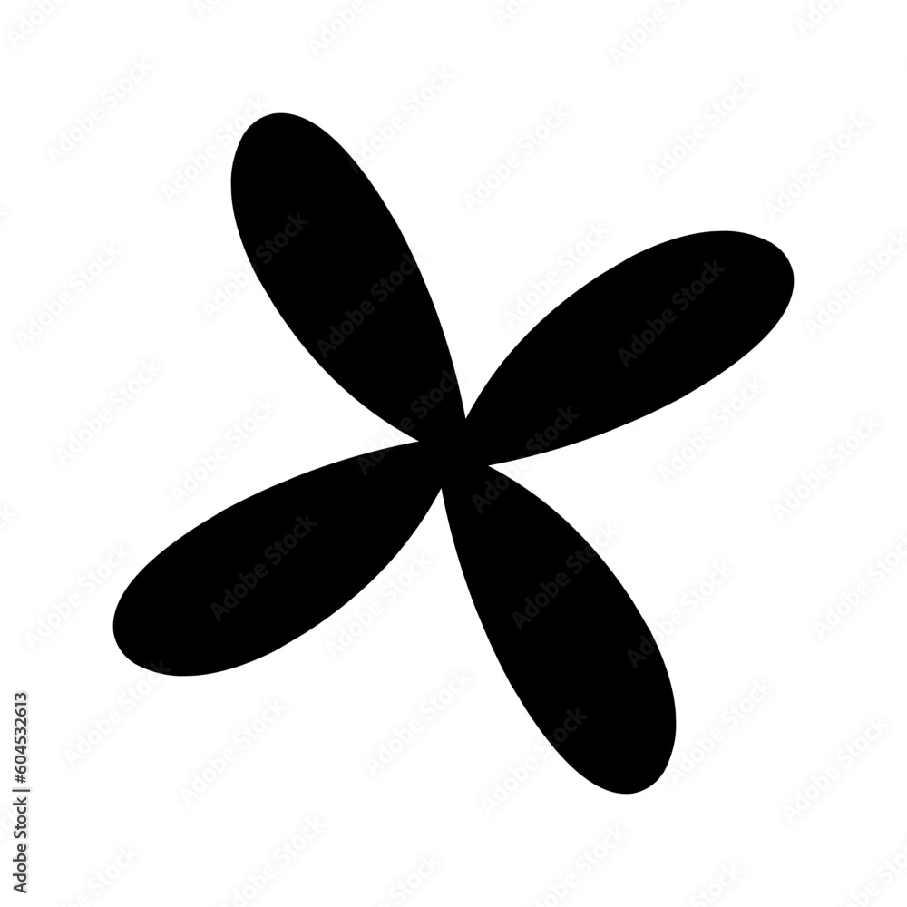 Fan icon propeller silhouette Fan icon propeller silhouette