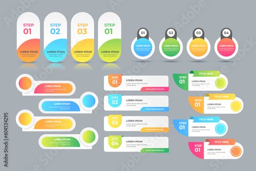 Screen with HUD interface elements set in control infographic digital illustration
