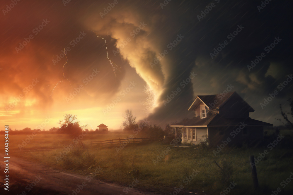 Tornado, created with generative AI. Tornado, created with generative AI.