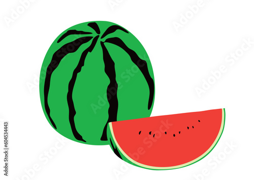 スイカのベクターイラスト