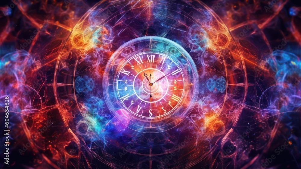 Obraz premium Concept of Quantum multidimensional reality