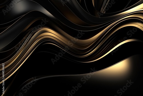Gilded Dimensions: 3D Abstract Wallpaper with Dark Gold Elegance, 3d, abstract, wallpaper, three-dimensional, dark gold, design, background, graphic, geometric, modern, art, 