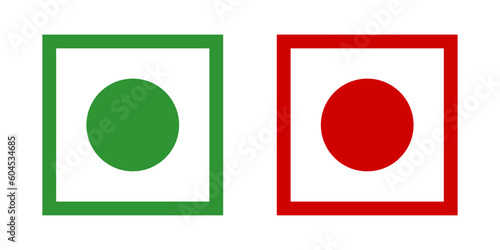 Veg Non-Veg Icons. colorful veg and non-veg symbol.