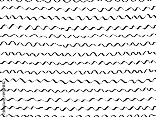 Vector illustration of black and white doodle lines background