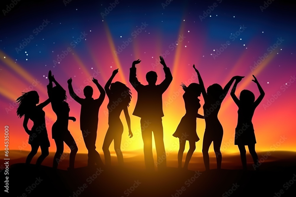 people dancing in the nightclub people dancing in the nightclub