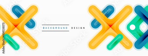 Minimal geometric background cross line. Design for wallpaper, banner, background, landing page, wall art, invitation, prints, posters