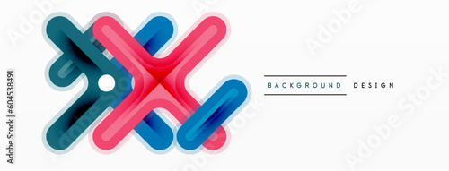 Cross line background minimal geometric template. Design for wallpaper, banner, background, landing page, wall art, invitation, prints, posters
