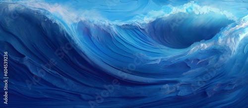 Abstract ocean flow green background Created with generative Ai
