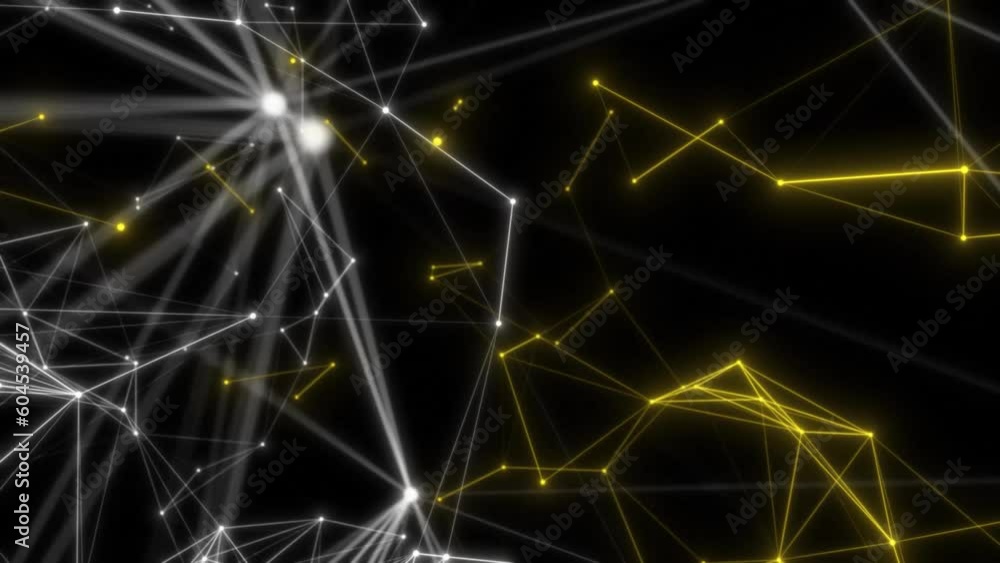 Abstract animated background that resembles a neural network visualization. A multitude of colorful lines that pulsate and move in different directions Abstract animated background that resembles a neural network visualization. A multitude of colorful lines that pulsate and move in different directions