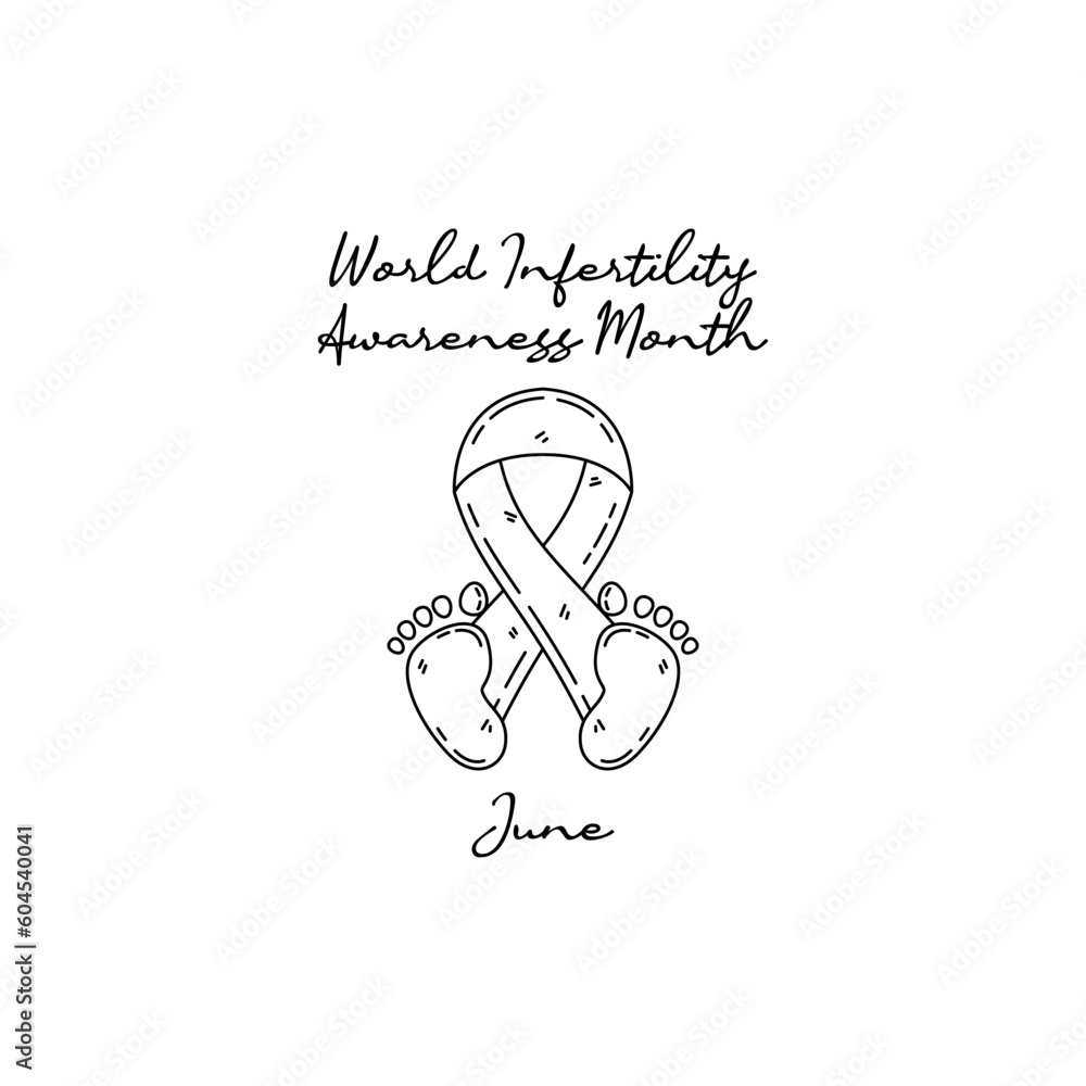 line art of world infertility awareness month good for world infertility awareness month celebrate. line art. illustration. line art of world infertility awareness month good for world infertility awareness month celebrate. line art. illustration.